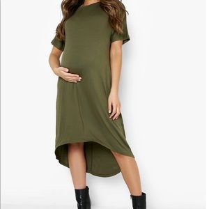 Green maternity dress
